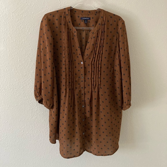 Land’s End Polka Dot Blouse